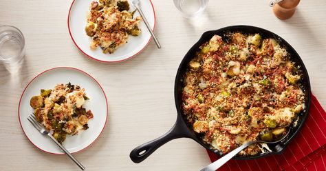 French Onion Brussels Sprouts French Onion Brussel Sprouts, Brussels Sprouts And Bacon, Sprouts And Bacon, Rice Sides, Breadcrumb Topping, Cooking Decorating, Recipes Vegetables, Brussels Sprout, Roasted Brussels Sprouts