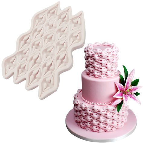 PRICES MAY VARY. Fondant Mold: You can get a flower plant fabric fondant mold with a size of 6.89*4.33*0.51 inches, with clear texture, perfect for wedding, birthday, anniversary, Christmas, baby shower, mother's day, valentine's day and other cakes decorate. MATERIAL IS SAFER: the stamen mold is made of 100% food-grade mold, BPA-free, non-toxic, harmless and odorless, and can be used in the range of -40°F to +446°F, suitable for ovens, microwave ovens, freezers, refrigerators and dishwasher, re Clay Home Decor, Plant Fabric, Candy Kitchen, Formy Silikonowe, Chocolate Candy Molds, Cake Fondant, Cake Decorating Videos, Fondant Silicone Molds, Sugar Craft