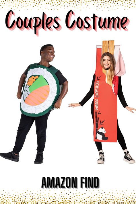 Salmon Sushi Roll Halloween Costume - Funny Unisex Food Costume, Men & Women $27.99 Chopsticks Costume Asian Chinese Japanese Chop Sticks Eating Utensils Dress Up Cosplay Party Costumes, Adult One Size $41.27 Chopsticks Costume, Salmon Sushi Rolls, Food Halloween Costumes, Cute Couples Costumes, Up Cosplay, Chop Sticks, Food Costumes, Salmon Sushi, Party Costumes