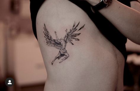 Icarus Tattoo, Choose Her, Tattoo Flowers, Why Her, Greek Tattoos, Stomach Tattoos, Yes But, Get A Tattoo, A Tattoo