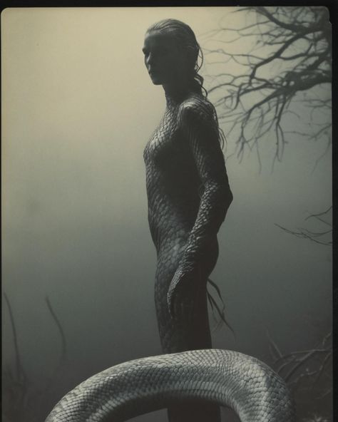 Serpentine grace meets human form: A mesmerizing fusion of scales and silhouette 🐍👤 Human Form, Scales, Human, Quick Saves