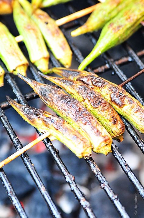 Grilled Okra makes a delicious addition to any meal. Get this simple, yet scrumptious grilled okra recipe to serve soon! Grilled Okra, Growing Okra, Smart Eating, Grilled Vegetable Recipes, Okra Recipe, Grill Ideas, Sides Dishes, Okra Recipes, Summer Foods