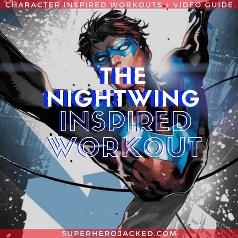 Calisthenic Workout, Superhero Jacked, Calisthenics Workout Routine, Celebrity Workout Routine, Nightwing Cosplay, Superhero Academy, Anime Superhero, Kettlebell Circuit, Superhero Workout