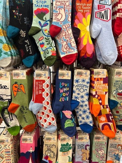 Barcelona (my photo) Mismatched Socks Aesthetic, Funky Socks Aesthetic, Fun Socks Aesthetic, Funny Socks Aesthetic, Funny Socks Outfit, Blue Q Socks, Awesome Socks, Socks Aesthetic, Shopping Aesthetic