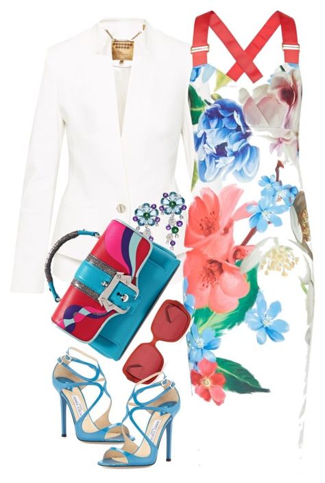 "Ted Baker II" by louisaokonye ❤ liked on Polyvore featuring Ted Baker, Jimmy Choo, Bulgari, Paula Cademartori and WearIt Paula Cademartori, Fashion Inspiration Design, Hijab Outfit, Dress Fashion, Style Dress, Spring Summer Fashion, Jimmy Choo, Chic Outfits, Ted Baker