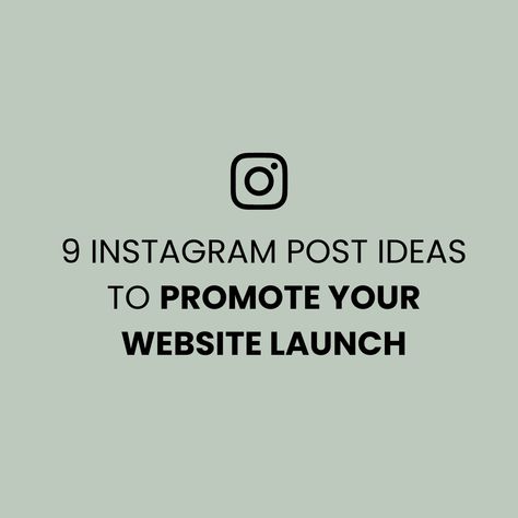 9 Instagram Post Ideas to Promote your Website Launch Website Launch Idea, Post Ideas For Instagram, Workout Post, Instagram Post Ideas, Ideas For Instagram, Business Launch, Story People, Website Launch, Tell The World