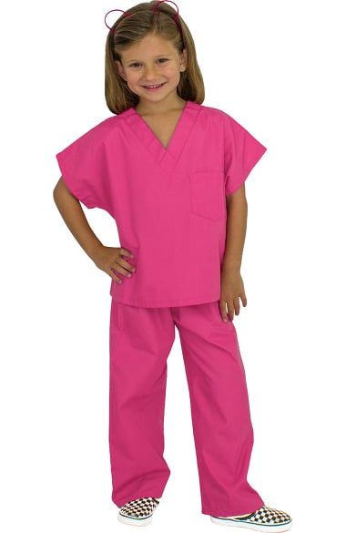 Basics by allheart Kid's Scrub Set | allheart.com Scrubs Pattern, Kids Scrubs, Doctor Scrubs, Junior Doctor, Pink Scrubs, Kids Pretend Play, Lab Coats, Latest Colour, Scrub Sets