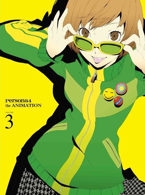 Chie Satonaka of Persona 4. Persona 4 Wallpaper, Adjusting Glasses, Atlus Games, Shin Megami Tensei Persona, Megami Tensei, Shin Megami Tensei, Persona 4, 5 Anime, Persona 5