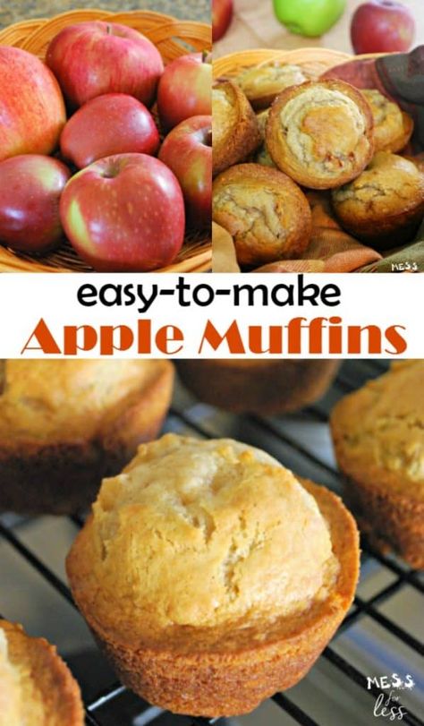 Best Apple Cookies, Real Apple Recipes, Things To Do With Apples Easy, Easy Ways To Use Up Apples, Simple Apple Muffin Recipe, Apple Tree Recipes, Using Up Apples, Easy Apple Snack Recipes, Recipes That Use Apples