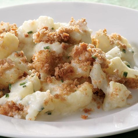 Ways To Cook Cauliflower, Cauliflower Recipes Healthy, Cauliflower Gratin, Sharp Cheddar, Cauliflower Recipes, Vegetable Sides, Healthy Side Dishes, Vegetable Side Dishes, Healthy Eats