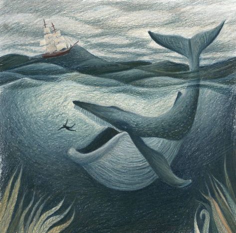 Jonah Bible, Bible Drawing, Whale Painting, Jonah And The Whale, Bible Images, Bible Illustrations, Prophetic Art, Bible Pictures, Whale Art