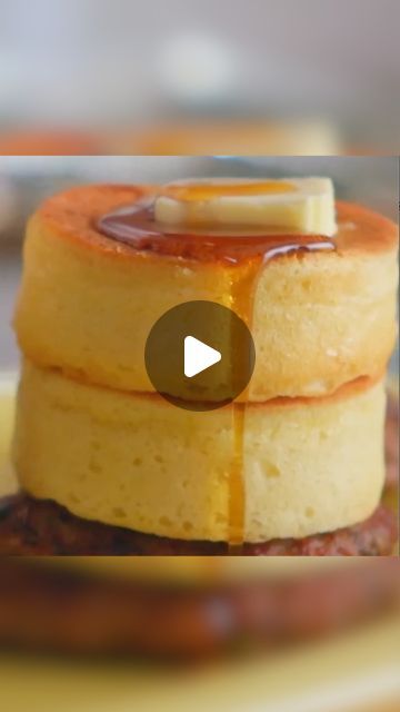 Food Network on Instagram: "We're FLIPPING out over these Big Fluffy Pancakes and Sausage towers inspired by Japanese souffle pancakes 😮🥞 Looks so good, @mollyyeh!

@StreamOnMax for more of #GirlMeetsFarm. #StreamOnMax 

Get the recipe at the link in our bio!" Big Fluffy Pancakes, Pancakes And Sausage, Japanese Souffle Pancakes, Souffle Pancakes, American Pancakes, Fluffy Pancakes, Breakfast Recipe, Pancake Recipe, Food Network