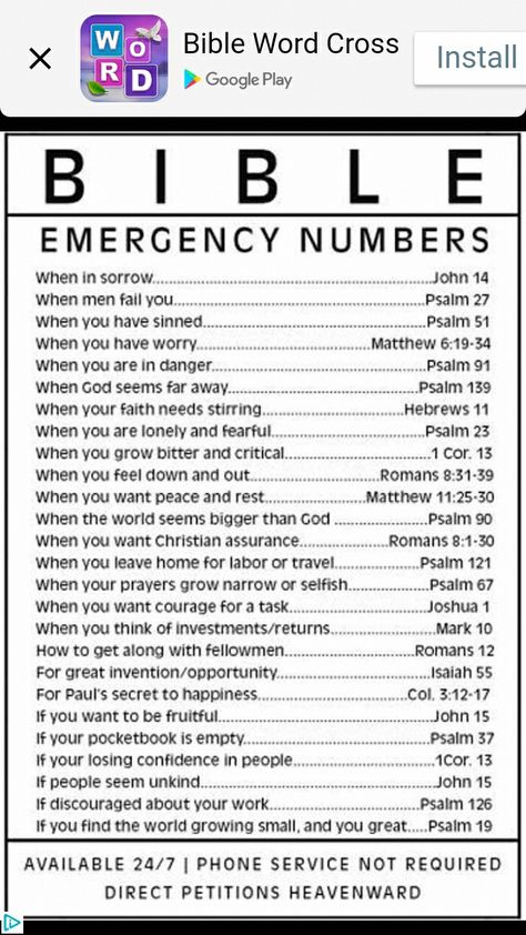 Yolanda Adams, Bible Emergency Numbers, Emergency Numbers, Ayat Alkitab, Bible Study Verses, Good Prayers, Bible Study Notes, Bible Facts, Prayer Scriptures