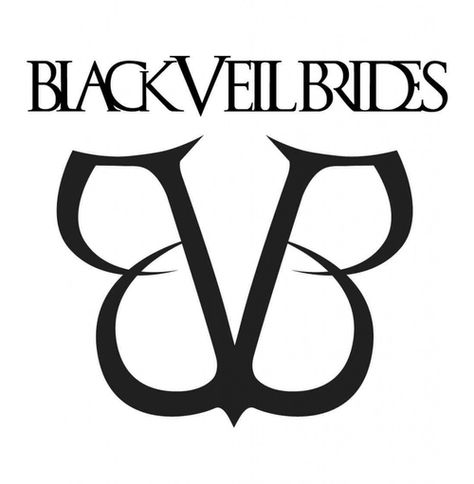 Black veil brides' logo Black Veil Brides Tattoos, Black Veil Brides Logo, Band Drawings, Logo Meaning, Sticker Images, Logos Meaning, Joker Drawings, Emo Band, Patch Ideas