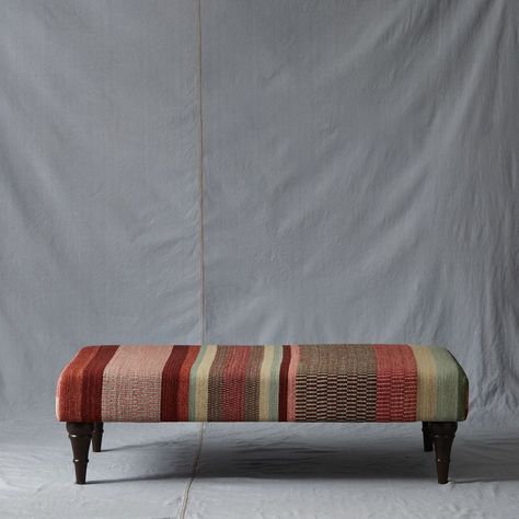 Flatweave Kilim Ottoman | Greenrow Kilim Ottoman, Lets Stay Home, Living Room Den, Best Build, Tv Room, Home Reno, Bench Furniture, Home Collections, Flat Weave