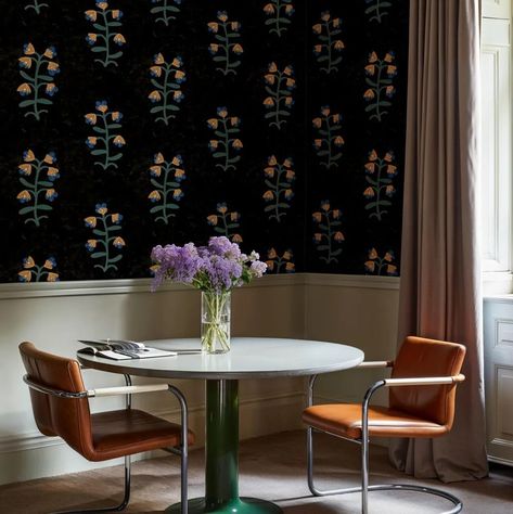 Folk Design: Embracing tradition in modern interiors — wallpaperdirect BLOG Folk Interior Design, Folk Interior, Farrow & Ball Wallpaper, Hand Printed Linen, Inspired Wallpaper, Harlequin Wallpaper, Morris Wallpapers, Mulberry Home, Modern Folk