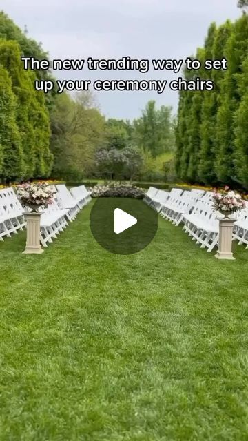 Wedding dresses in Eastern Iowa on Instagram: "We think this is a great idea!!!!

What do you think??

#bridal #wedding #weddingday #weddingseating 

@weddingwire" Wedding Ceremony Seating Ideas, Ceremony Seating Ideas, Wedding Ceremony Seating, Big Wedding Cakes, Wedding Table Designs, Ceremony Chairs, Seating Ideas, Wedding Help, Wedding Info