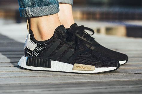 Adidas NMD_R1 WMNS (Core Black) – Sneaker Freaker Adidas Nmd_r1, Black Core, Adidas Shoes Women, Adidas Nmd R1, Latest Shoe Trends, Nmd R1, Black Trainers, Adidas Nmd, Adidas Black