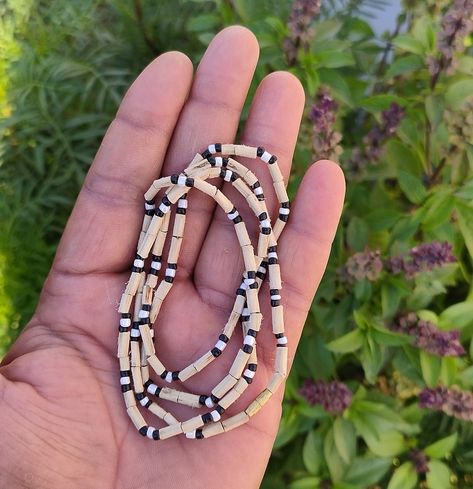 Excited to share the latest addition to my #etsy shop: Tulsi Kanthi,tulsi krishna necklace, Small Tulsi wood With Stone Black and White Moti,krishna kanthi mala,Shri radhe Mala From Vrindavan. https://etsy.me/3Vfcjc6 #1stbirthday #fsccertifiedwood #krsna #krishna #tuls Krishna Necklace, Kanthi Mala, Krishna Tulsi, Tulsi Mala, Shri Radhe, Rudraksha Mala, Knotted Mala, Yoga Mala, Mala Bead Necklace