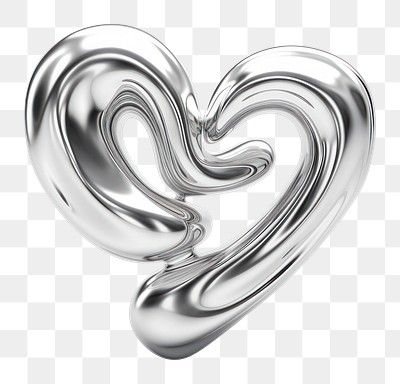 heart silver jewelry shape. AI | Premium Photo Illustration - rawpixel Silver Element, Silver Heart Jewelry, About Heart, Custom Ipad, Metal Tattoo, Abstract Wallpaper Design, Photos For Profile Picture, Heart Illustration, Heart Png