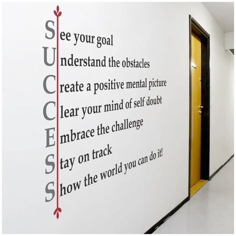 Success is walking from failure to failure with no loss of enthusiasm 💯🔥 Encouraging Wall Art, Studera Motivation, Logo Colors, School Hallways, Work Spaces, Self Motivation, Self Improvement Tips, Wise Quotes, اقتباسات ملهمة