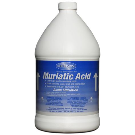 Muriatic Acid - best, not diluted like others Muriatic Acid, Hydrochloric Acid, Carpet Bathroom, Pipe Dream, How To Clean Metal, Shower Doors, Dish Soap Bottle, Etching, Cleaning Supplies