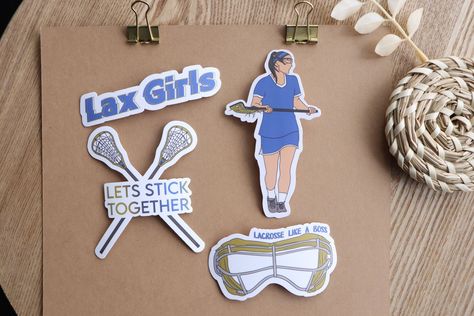 DESCRIPTION⭐ Our purpose for designing these stickers are for those girls that love lacrosse but can't find anything cute that represents their sport. We felt this when we were growing up, so we hope you enjoy these designs! Sticker Designs- Lacrosse Girl, Lacrosse like a boss, Lets Stick Together, lax girls Made by my sister and i who grew up in sports and till this day genuinely love it and play whenever we get the chance. Perfect add to your planners, journals, laptops and water bottles. MATE Lacrosse Cake, Sport Stickers, Lax Girls, Girls Lacrosse, Lacrosse Mom, Lacrosse Gifts, Lacrosse Team, Lacrosse Girls, Womens Lacrosse