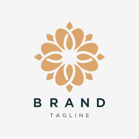 Pansy Flower Logo, Flower Logo Design Ideas, Flowers Branding, Flowers Logo Design, Logo Flor, Nutrition Logo Design, Sunflower Logo, Premium Logo Design, Flowers Logo