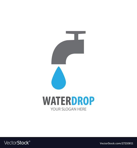 Water Tap Illustration, Logo For Business, Water Company, Water Branding, Water Logo, Creative Poster, Graphic Design Packaging, Company Logo Design, Creative Poster Design