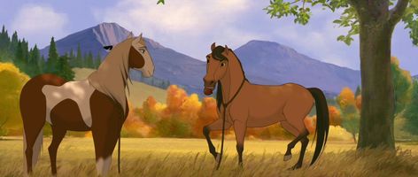 Spirit Stallion Of The Cimarron Screencaps, Spirit Film, Horse Art Ideas, Spirit Horse Movie, Kiger Mustang, Disney Horses, Spirit Stallion Of The Cimarron, Spirit And Rain, Spirit The Horse