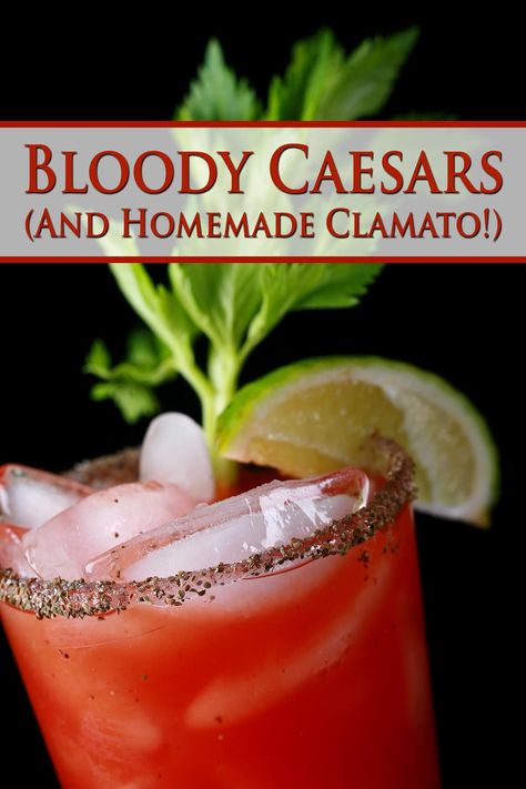 Clamato Juice Recipe, Clamato Recipe, Tomato Juice Recipes, Popular Mixed Drinks, Caesar Recipe, Arizona Food, Homemade Juice, Beach Cocktails, Homemade Cocktails