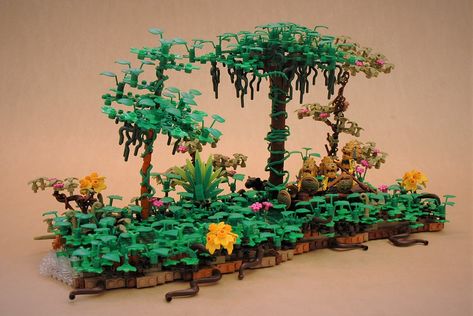 Lego Jungle, Lego Projects, Lego Moc, Fig, Lego, Trees