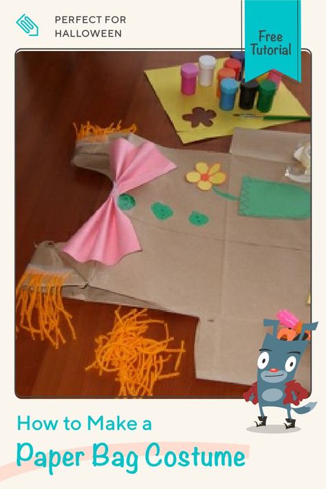 Recycle large brown paper shopping bags by making them into dress-up costumes. Get step-by-step instructions on how to support your aspiring designer. #clicktolearn #kidcrafts #costumes #educationdotcom Paper Bag Costume, Make Paper Bag, Holiday Classroom Decorations, Make A Paper Bag, Preschool Set Up, Fairy Tales Preschool, Quarantine Activities, How To Make A Paper Bag, Diy Paper Bag