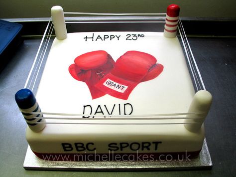 Kickboxing Cake, Boxing Cake Ideas For Men, Boxing Birthday Cakes For Men, Boxing Cake Ideas, Boxing Ring Cake, Boxing Cake Topper, Boxing Ideas, Boxing Theme Party Ideas, Boxing Gloves Cake