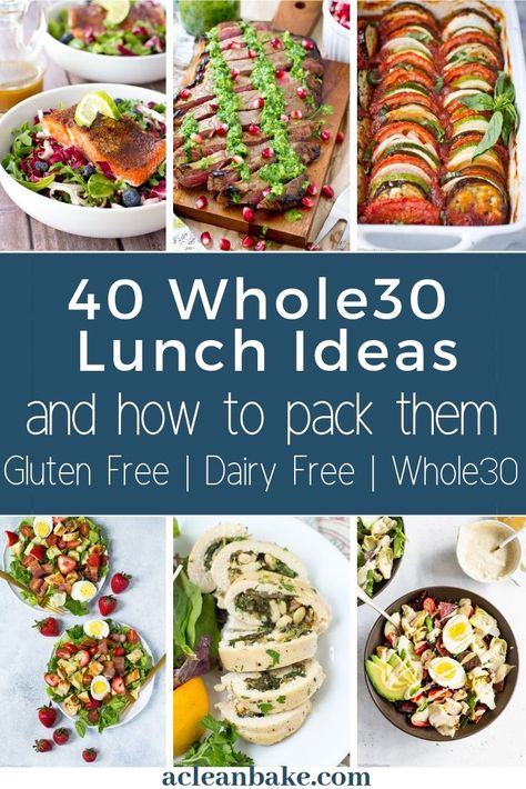 Hopefully, these Whole30 lunch ideas make your month a bit easier. Remember, many of your favorite recipes can be made Whole30-friendly with just a few tweaks in ingredients — focus on eating real foods, leaving out dairy, honey and other sweeteners, or grains (including gluten-freegrains like rice and rice noodles) where listed. #whole30lunchideas #easywhole30recipes #mealplanning #easymealprep #paleolunchrecipes #cleaneatingrecipes #healthylunchrecipes Whole30 Lunch Ideas, Whole30 Dinner Easy, Paleo Recipes Lunch, Lunch Ideas For School, Whole30 Lunch, Whole 30 Snacks, Whole 30 Lunch, Whole 30 Meal Plan, Whole30 Dinner Recipes