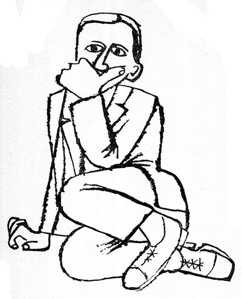 Ben Shawn Ben Shahn, Bad Drawings, Jewish Art, Love Illustration, The Shape, Figurative Art, American Artists, Book Covers, Line Drawing