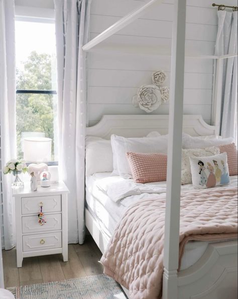 Creating a pink paradise fit for a little princess 💖 #PinkPrincessRoom #DreamyDecor #LittleGirlsRoom Pink Princess Room, Shiplap Bedroom, Big Sis, Baby Brother, Big Sister, Bathroom Styling, Little Princess, Girl Room, House Interior