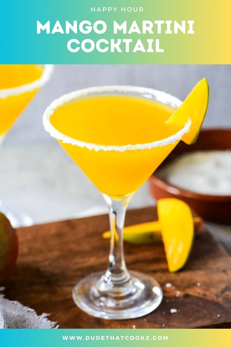 This fresh ands fruity Mango Martini cocktail combines fresh mango puree, orange liqueur, simple syrup, lime juice, and vodka for the perfect summer (or anytime) imbibe. Mango Martini Recipe, Orange Crush Cocktail, Fruity Cocktail Recipes, Mango Martini, Mango Vodka, Martini Recipes Vodka, Mango Cocktail, Martinis Drinks, Orange Liqueur