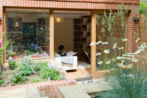 Terraced Terrace | nimtim; Photo: Megan Taylor | Archinect Nimtim Architects, Sunken Patio, Architecture Practice, House Extension Design, The Modern House, Kitchen Extension, Loft Conversion, Home Building Design, Natural Home Decor