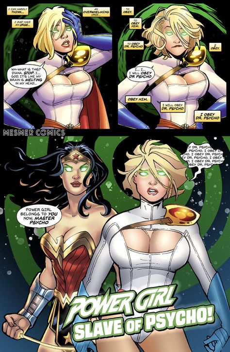 Hypnosis Comic, Powergirl Dc Fanart, Hypnosis Art Deviantart, Power Girl Dc, Hypnosis Comic Deviantart, Cheetah Dc Comics Art, Superhero Sketches, Creepy Faces, Hulk Art