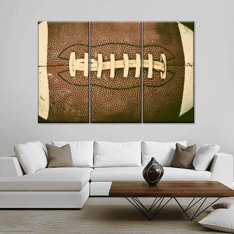 Old Football, Football Rooms, Football Bedroom, Football Wall Art, Sports Decor, Football Wall, Sports Wall Art, Sports Wall, Show Love