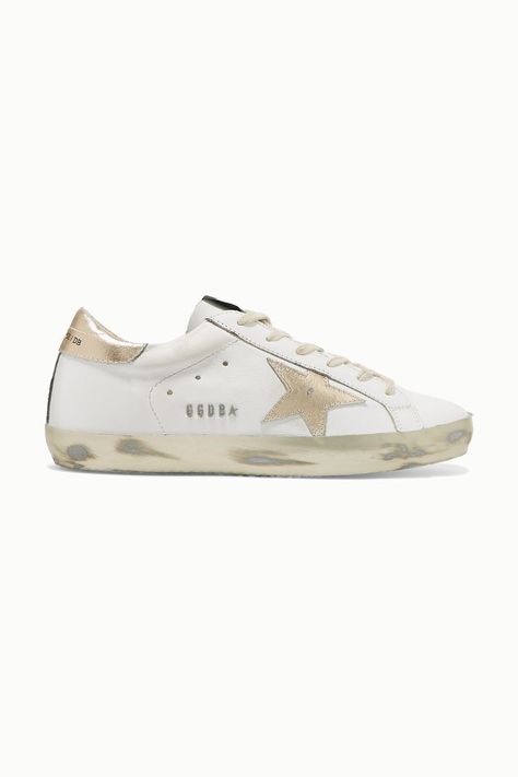 Flowy Dresses, Golden Goose Shoes, Golden Goose Deluxe Brand, Stockholm Fashion, Distressed Leather, Golden Goose, Helmut Lang, Gold Leather, Golden Goose Sneaker