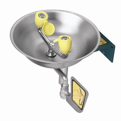 Speakman Traditional Series Emergency Eye Wash Station Eye Wash Station, Station 11, Wash Station, Emergency Equipment, Stainless Steel Bowls, Flowing Water, Stainless Steel Bowl, Ball Valve, Plastic Bowls