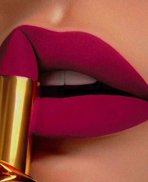 Dark Pink Lipstick Shades, Dark Pink Lipstick Makeup, Lipsticks Aesthetic, Lipsticks For Brown Skin, Mac Makeup Lipstick, Dark Pink Lipstick, Matt Lipstick, Lip Color Shades, Storybook Cosmetics