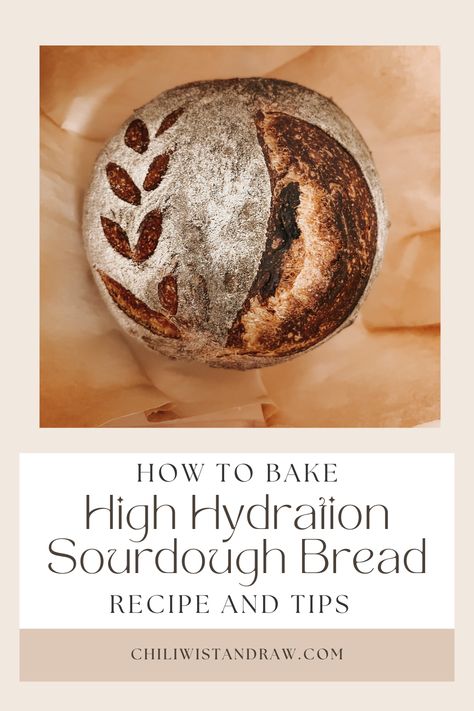 High Hydration Loaf of Sourdough bread sitting on parchment paper fresh out of the oven Scouring Sourdough, Easiest Bread Recipe, Bekah Martinez, Simple Sourdough, Making Sourdough Bread, Sourdough Recipe, Homemade Sourdough Bread, Sour Dough, Sourdough Baking