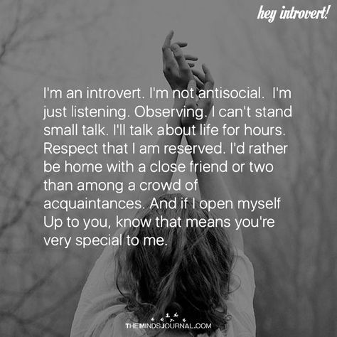 I'm an introvert. Introvert Personality, Bad Gyal, Introvert Problems, Introverts Unite, Introvert Quotes, Introvert Humor, Psychology Facts, Anti Social, Relatable Quotes