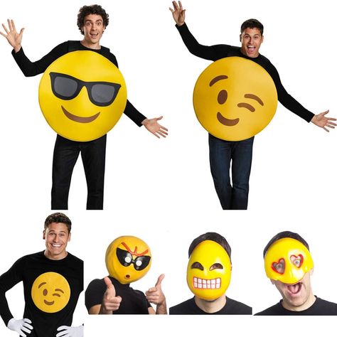 It's World Emoji Day! #WorldEmojiDay yesterday!  Thanks to our friends at @disguise.costumes and HMS for these fun yellow faces!  Contact us at 585-482-8780 or terry@arlenescostumes.com for more information on lots of emojis or check out select costumes and accessories on our website www.arlenescostumes.com  #arlenescostumes #emoji #HMSLTD #disguisecostumes #masks #accessories #costume #cosplay Emoji Day, World Emoji, World Emoji Day, Costume Cosplay, Mask, Yellow, Instagram