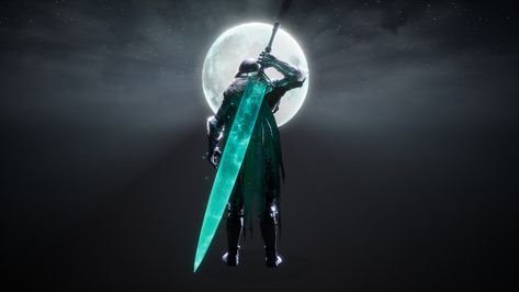 Moonlight Greatsword Art, Moonlight Greatsword Tattoo, Dark Souls Moonlight Greatsword, Bloodborne Moonlight Greatsword, Bloodborne Maria, Moonlight Greatsword, Lucia Alpha, Supernatural Crossover, Bloodborne Art