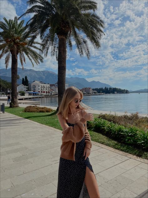 Montenegro Outfit Ideas, Montenegro Outfit, Nature Girl Outfits, Instagram Post Nature, Travel Montenegro, Montenegro Beach, Montenegro Travel, Aesthetic Vacation, Pinterest Photography