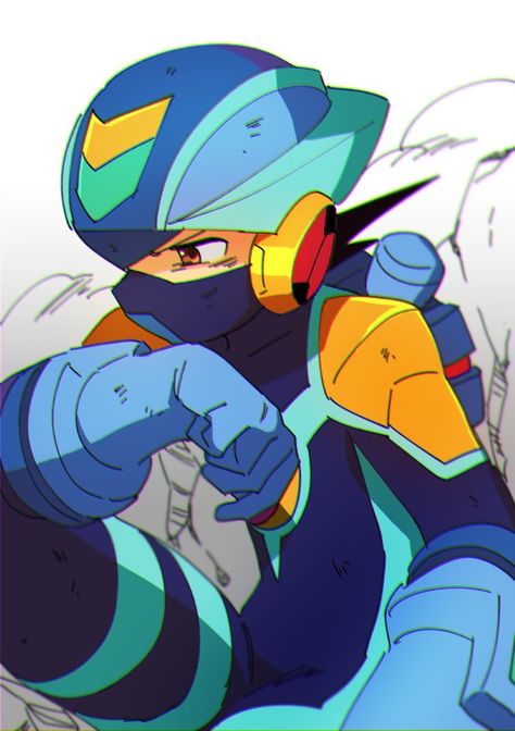 Megaman Exe, Megaman Series, Mega Man Art, Megaman X, Digimon Tamers, Cool Robots, Alien Creatures, Man Character, Robot Art